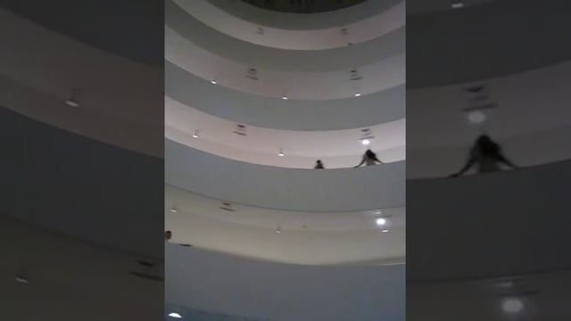 At the Guggenheim Museum in New York