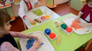 Игры с кинетическим песком в детском саду
