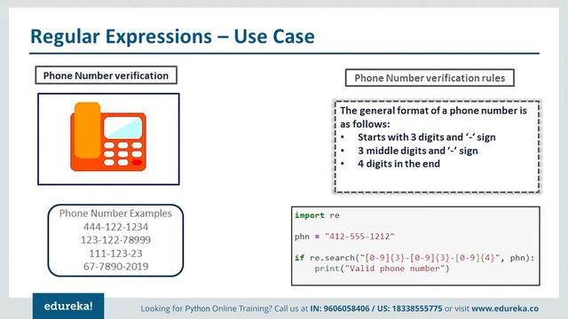 Regular Expressions in Python | Regular Expressions | Python Training | Edureka | Python Rewind - 4