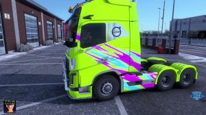 ETS 2 VAMGRUZ, колёса с дисками с Клермона в Верону10т.