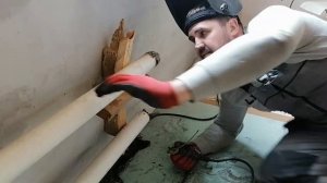 Монтаж чугунной батареи (радиатора).