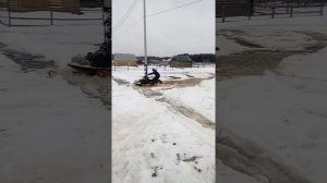 На буране через реку