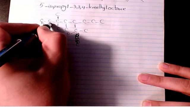 5-isopropyl-3,3,4-trimethyloctane, Naming Organic Chemcials - Organic chemistry смотреть онлайн