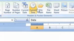 How to insert a file name into a header in Excel