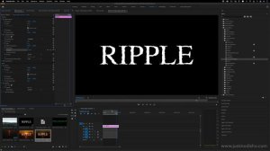 How to create a Water Reflection Ripple Text Effect in Adobe Premiere Pro CC (Tutorial)