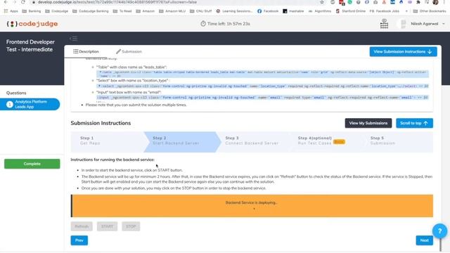 Codejudge -  Frontend Test