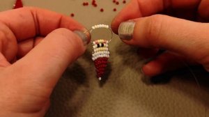 Дед ❄️ Мороз ?? из бисера параллельным плетением мастер класс / Бисероплетение для начинающих