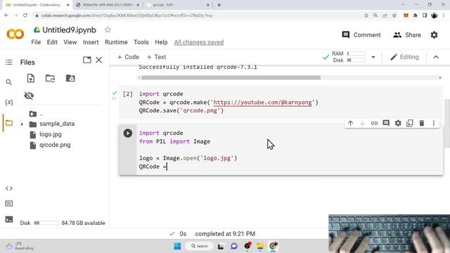 Generate QRCode with logo using Python (Google Colab) in 5 minutes