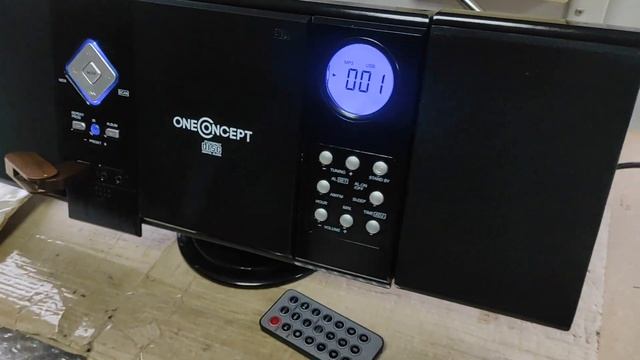 Вертикальная стереосистема ONEconcept V-12 (cd,mp3,usb,sd,aux,fm) Black смотреть онлайн