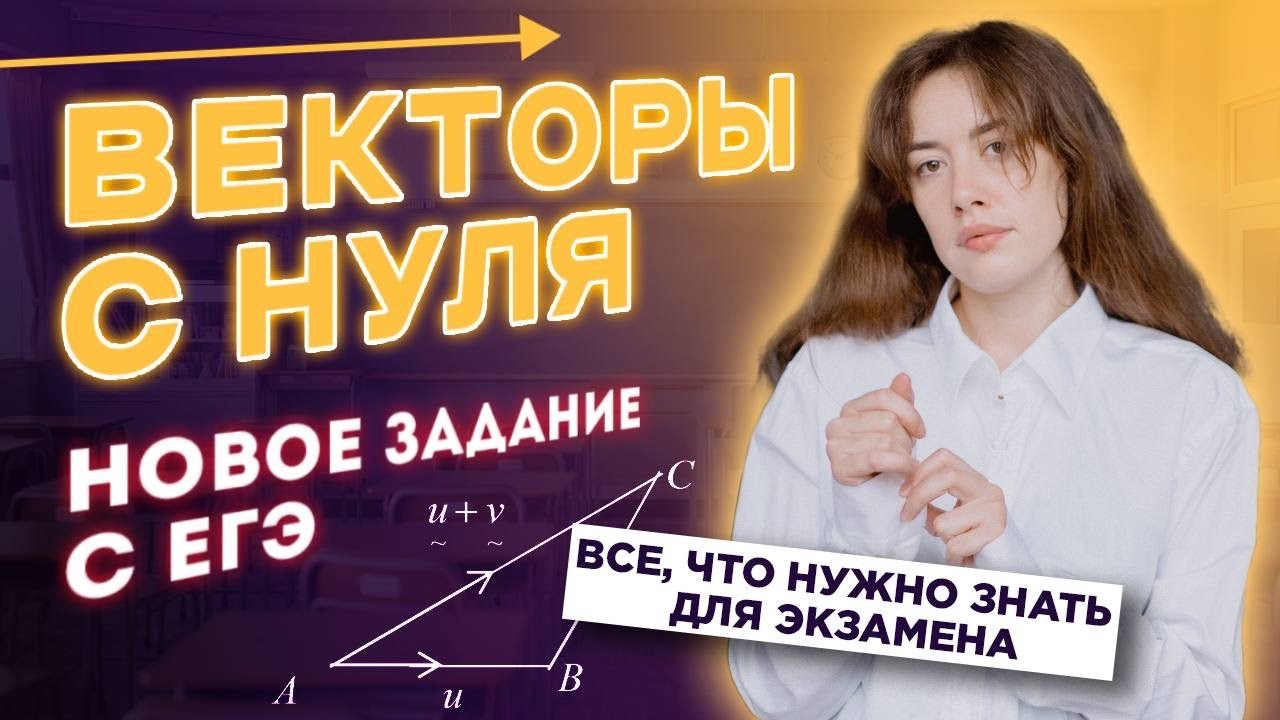 ВЕКТОРЫ С НУЛЯ | ЧТО ТАКОЕ ВЕКТОР? новое задание из профиля 2024