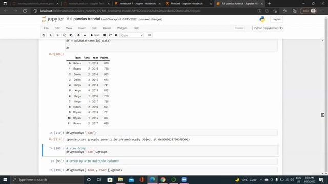 Pandas Tutorial Part 5 : Dealing with Missing data  in DataFrame : Group By In DataFrame