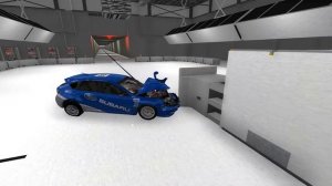 (IIHS)Subaru Impreza WRX STI 2008 - Small Overlap Crash Test