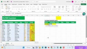 Excel - Excel formulas  Excel Filter Function Data Analytics