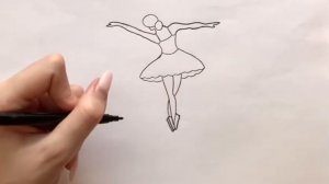 Как просто нарисовать балерину