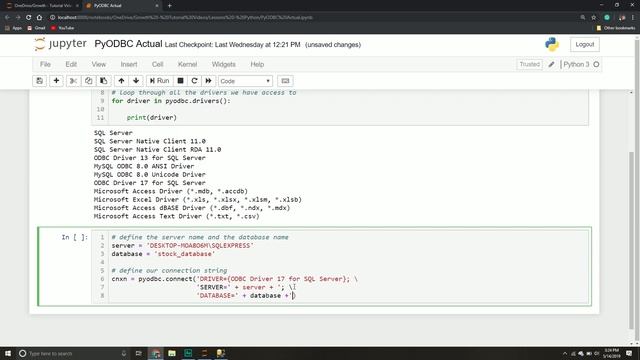 How to Use PYODBC With SQL Servers in Python смотреть онлайн