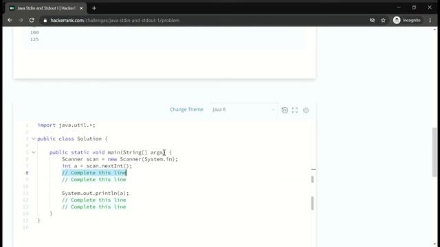 Hackerrank | Java |Problems and Solution | Java Problem 2 | Java Stdin and Stdout I | Java tutorial