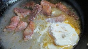 Свинина с замороженными овощами