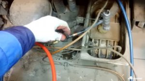 Опрессовка холодильного контура до 28 бар компрессором, без азота.