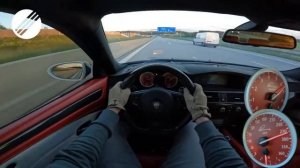 700HP BMW M5 E60 V10 BI-KOMPRESSOR TOP SPEED DRIVE ON GERMAN AUTOBAHN ?
