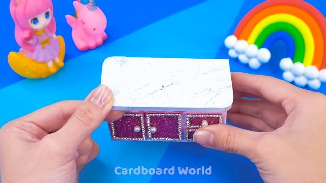 How To Make Amazing Pink Little House with Princess Bedroom from Cardboard ❤️ DIY Miniature House смотреть онлайн