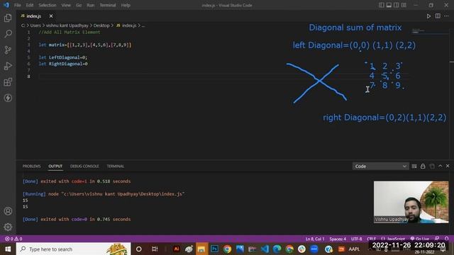 matrix diagonal #Sum #matrix #DSA #coding #dataanalytics смотреть онлайн