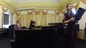 И.С. Бах "Весенняя песня". Рус. т. С. Гинзберг. Исп. Шубина Анна (Anesia Aoki), конц. Шарова Татьян