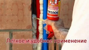 Использование монтажной пены с аппликатором Soudal Genius Gun