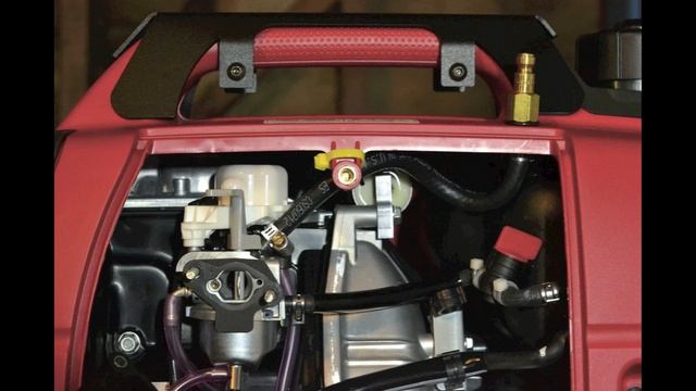 Honda EU2000i generator operating with propane