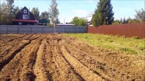 Выравнивание и планировка участка. Как было и как стало!