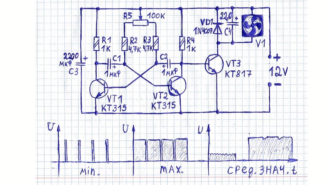 Схема мультивибратора на транзисторах кт315 на 12 вольт