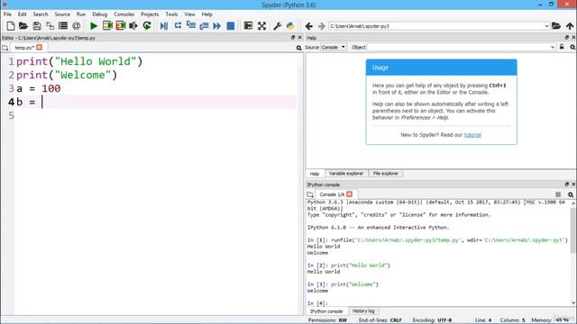 #1 Introduction to python