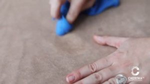 Как удалить пятно от шариковой ручки с флока Chistetika