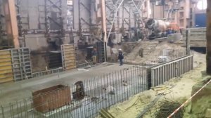 EBAWE. Подготовка фундаментов для монтажа оборудования по производству ЖБИ