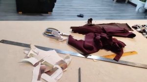 мохнатый коврик из трикотажных обрезков