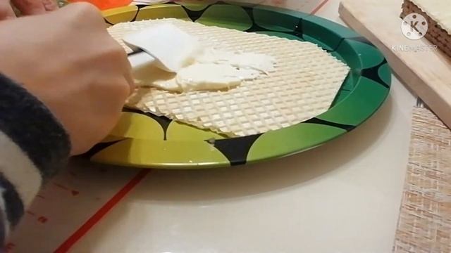 Домашний тортик из вафельных коржей