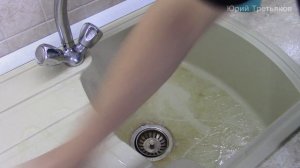 Как и чем мыть Каменную кухонную мойку. Быстро и просто!!! Уход за мебелью. Часть 1.