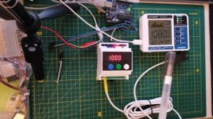 Arduino pro micro senseAir S8 CO2 relay controller with display on din rail