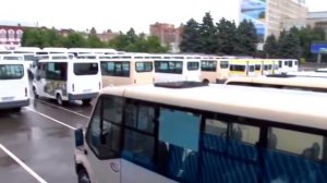 Состоялась церемония, посвященная выводу на маршруты 50 новых автобусов