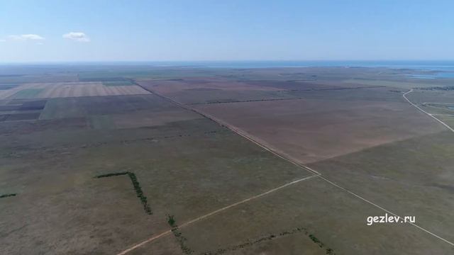 Крым, пгт. Новоозерное, Евпатория, озеро Донузлав, купить участки, вид с высоты птичьего полета.