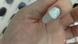 Выкладной френч. Верхние формы. Наращивание ногтей на форму миндаль.