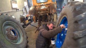 Оживление трактора т40 Запуск двигателя и первый выезд Трактор т40