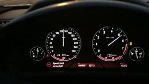 bmw F02 750LI 4.4 twin turbo acceleration from 0 to 220 km/h