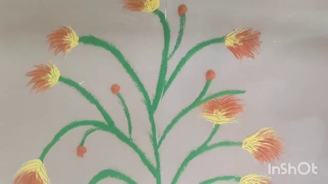King Protea Flower | Rangoli | Part-1 | Tamil | Geethu Kolam смотреть онлайн
