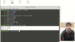 creating and viewing files in linux | touch command in linux | cat command in linux | tac command