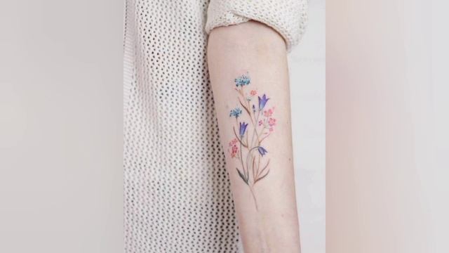 100 Cute Floral Tattoos // Trending Floral tattoos // Tiny Tattoos смотреть онлайн