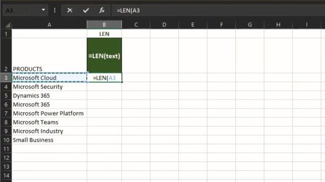 HOW TO USE LEN FUNCTION | LEN FORMULA | FIND LENGTH OF A STRING| DocsEazy Tutorials