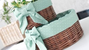 Плетем круглую корзинку с чехлом. Часть 1