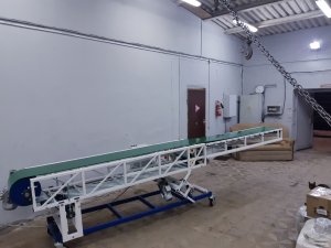 Телескопический ленточный конвейер