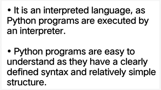 FEATURES OF PYTHON.