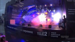 праздник Tele2, световое шоу! Театральная площадь Пермь 25 07 2015